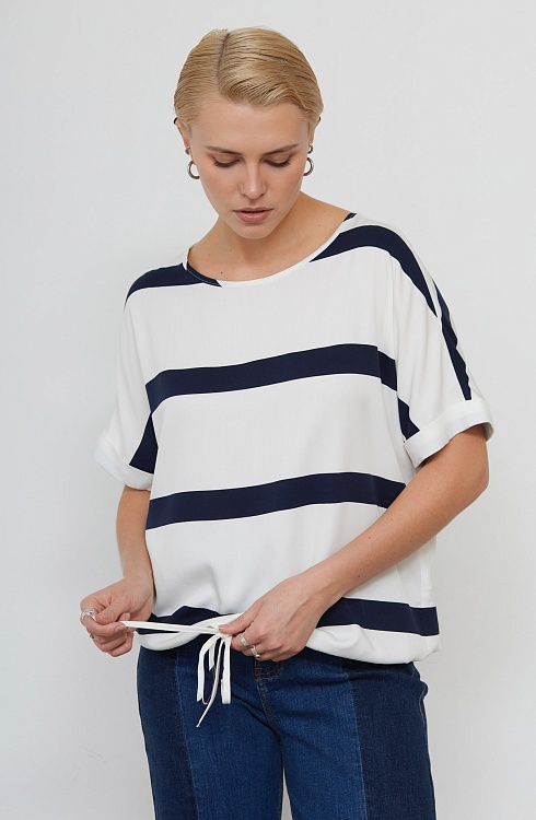 Блуза жен. 317496Д.11312.0296S Сине-белый