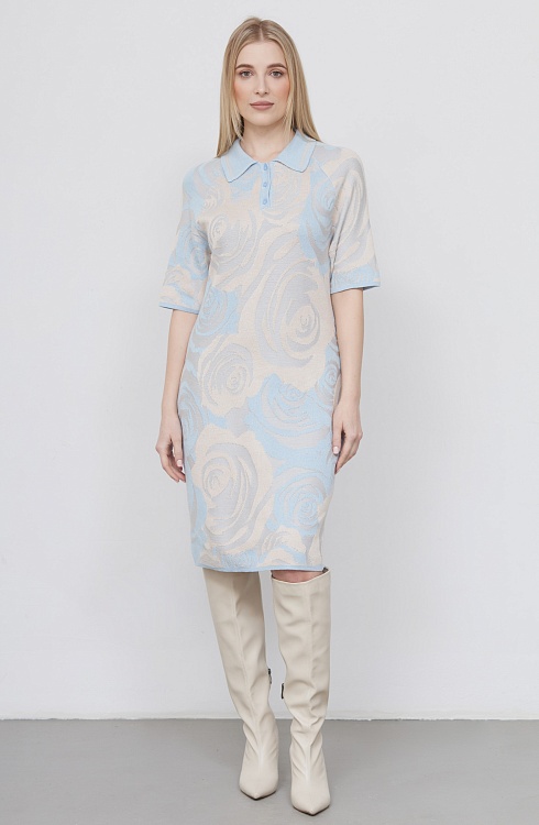 Платье жен. 360263.33303.0703F Молочно-голубой