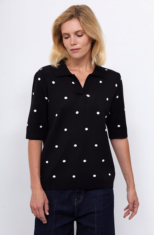 Джемпер жен. 310447.33303.8202D Чёрно-белый