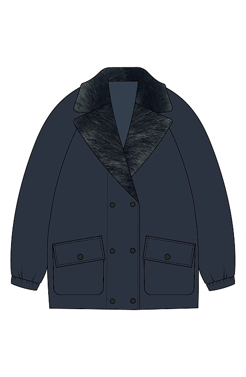 Куртка жен. 514615.11209.3600N Тёмно-синий