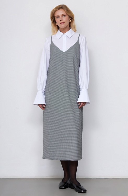 Платье жен. 368397.11312.8202Z Чёрно-белый Уценка