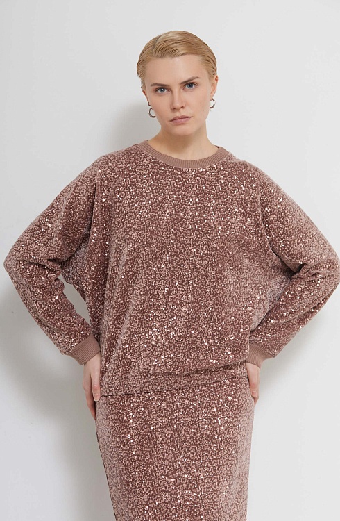 Джемпер жен. 311003НП.6_313.0505L Розово-бежевый