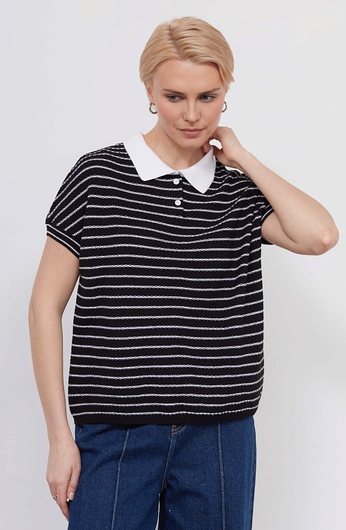 Джемпер жен. 310557.33303.0282S Бело-чёрный