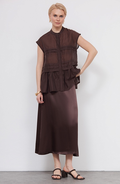 Юбка жен. 350065Б.03312.1100N Шоколадный