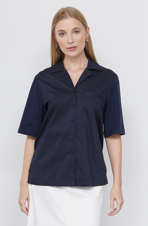 Блузка жен. 311110.03312.9898N Тёмно-синий