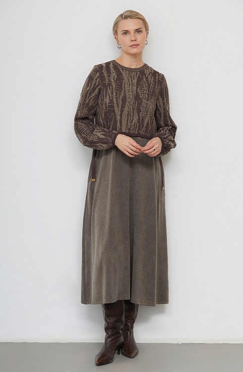 Платье жен. 360271.33312.3406YM Темно-бежевый
