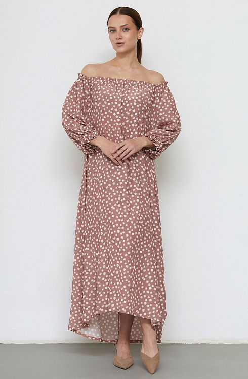 Платье жен. 360305.6_312.4407D Розово-бежевый