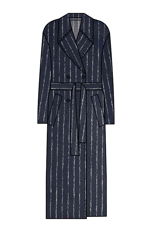 Пальто жен. 534545.11208.9815S Тёмно-синий