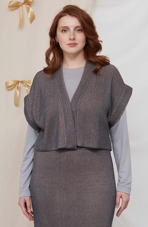 Жакет жен. 380094.33303.0805S Т.серый
