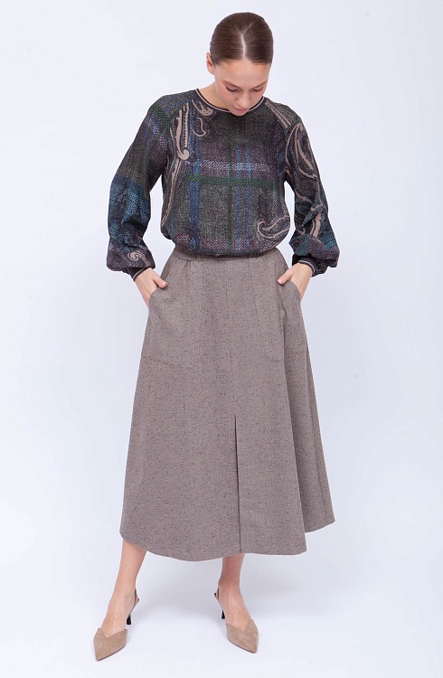 Юбка жен. 350056.03312.3400N Кофейный