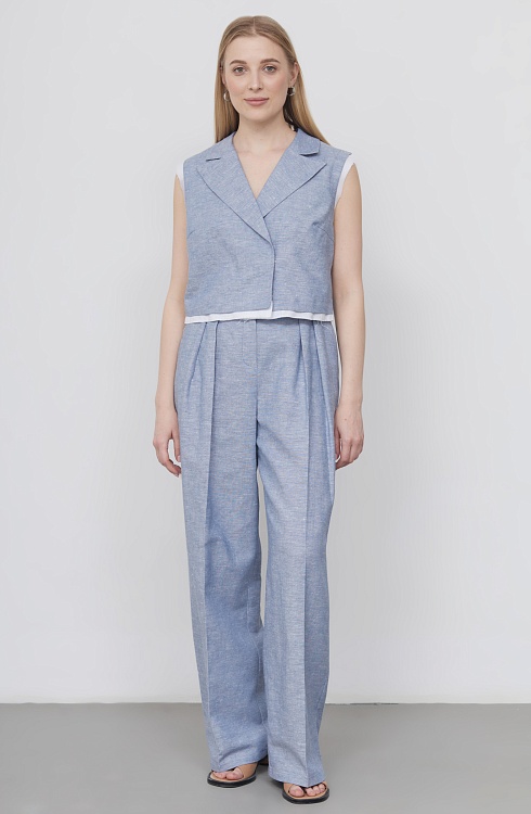 Брюки жен. 328224А.11312.9402M Синий меланж