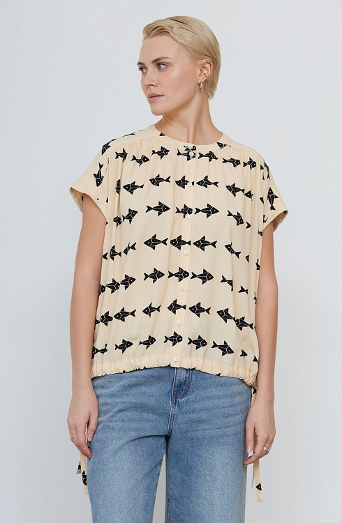 Блузка жен. 311155.03312.2282A Ваниль