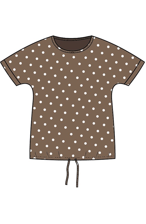 Блуза жен. 317496Г.11312.1107D Шоколадно-молочный