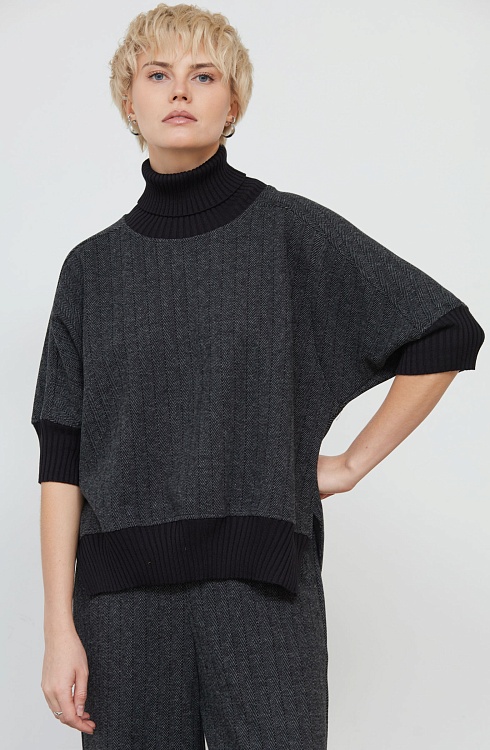 Джемпер жен. 310378.09312.7382Y Серо-черный