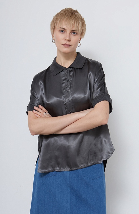 Блуза жен. 310981ГР.03312.7700N Темно-серый
