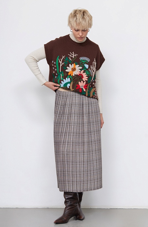 Юбка жен. 350111.03312.0301P Коричневый