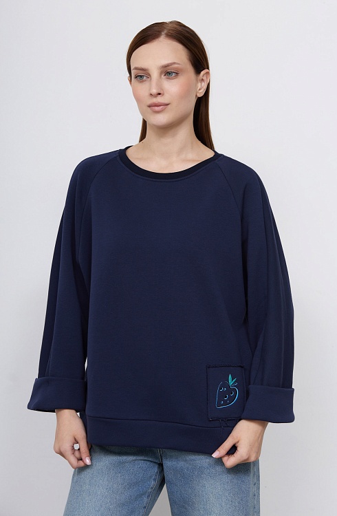 Джемпер жен. 311139.6_313.9600R Тёмно-синий