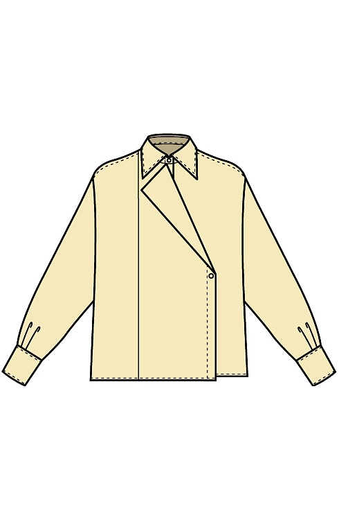 Блузка жен. 311129.03312.2200N Ваниль